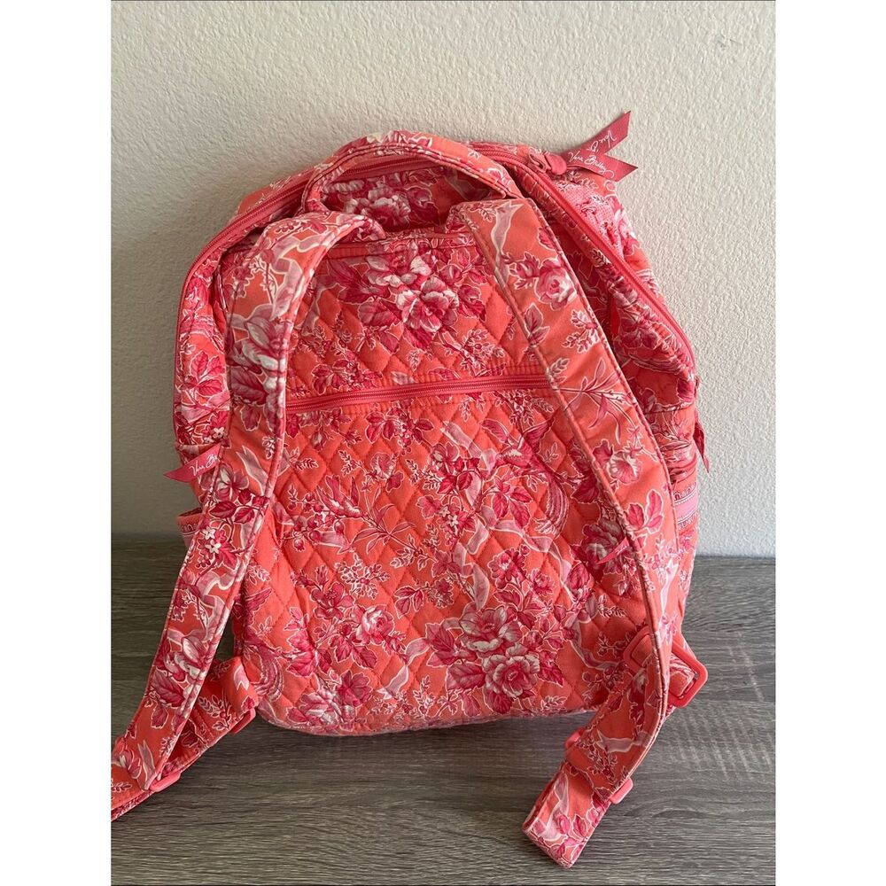 Vera Bradley English Rose Matching Travel Set Backpack &Duffel Pink Floral Quilt - Picture 9 of 14